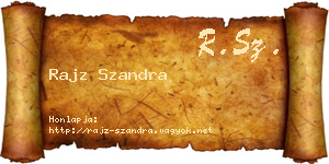 Rajz Szandra névjegykártya